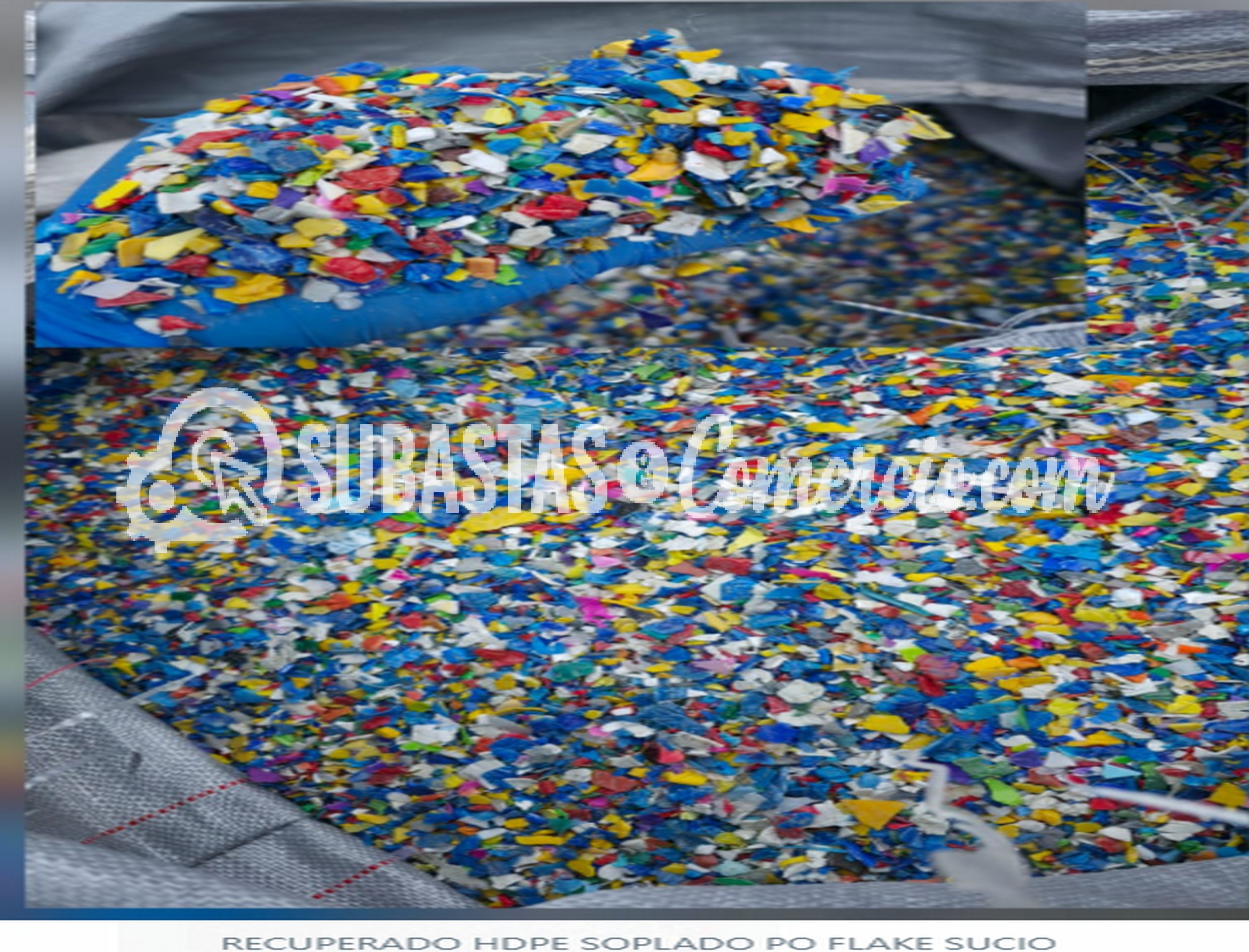 Flake PPHDPE Postindustrial, Sucio Aprox 50.681 KG