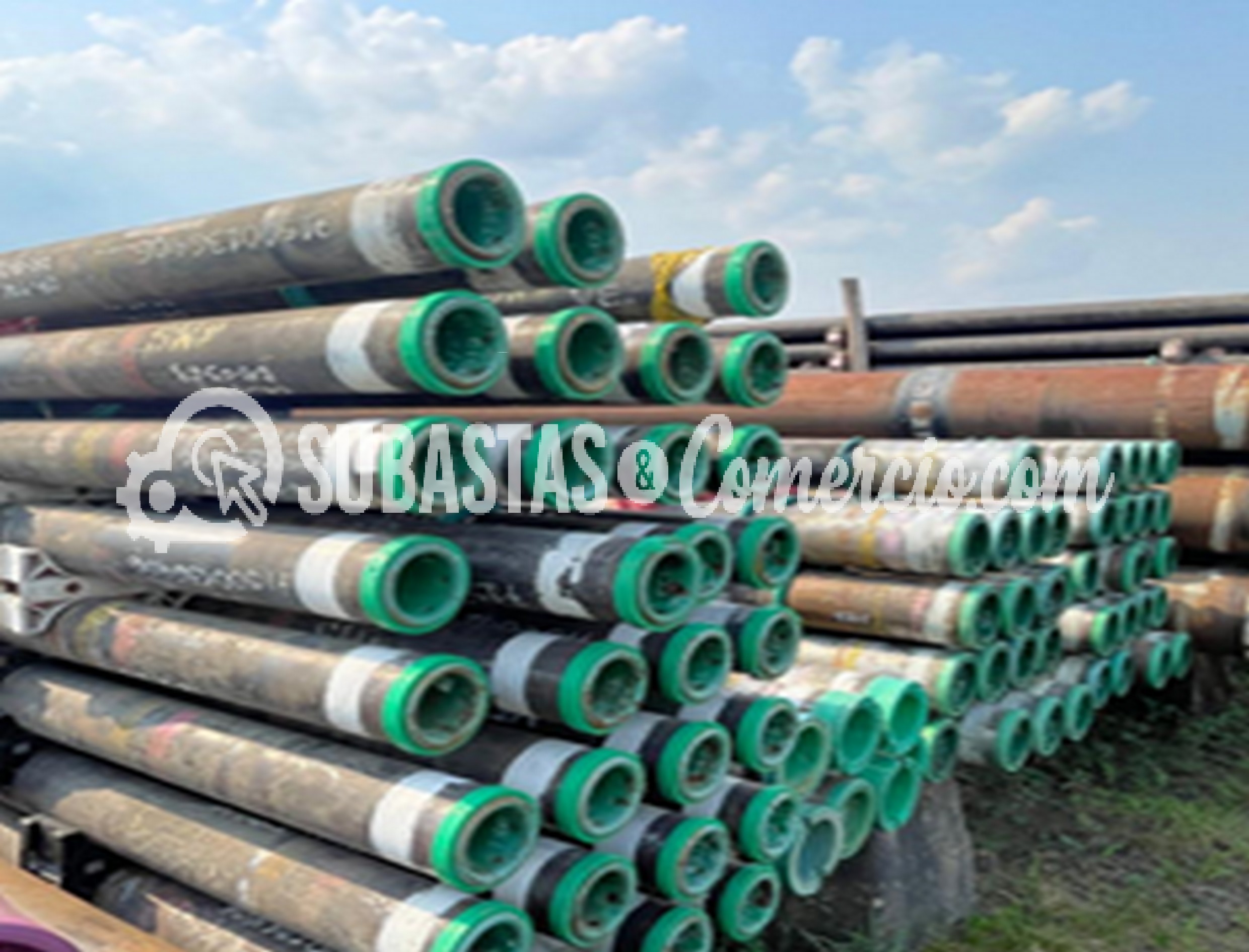 Tubería de perforación y protectores roscados cantidad: 1.151 FT  57 und