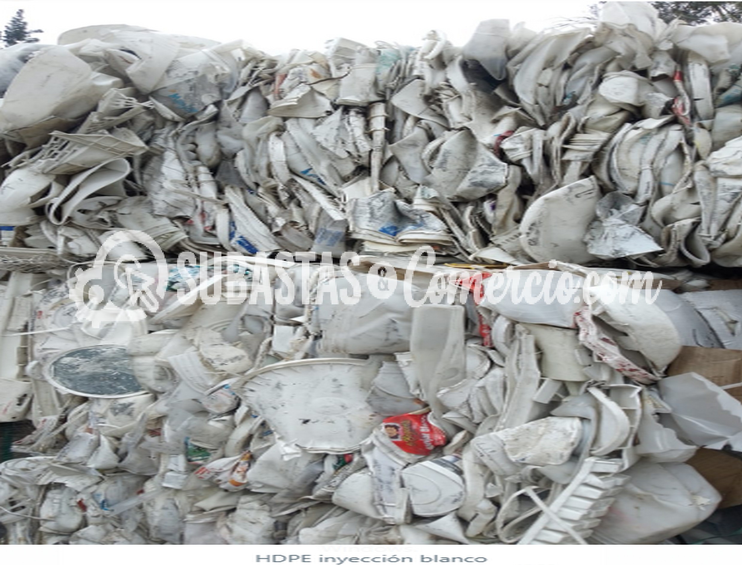 HDPE Inyección Blanco Material Postindustrial - Postconsumo