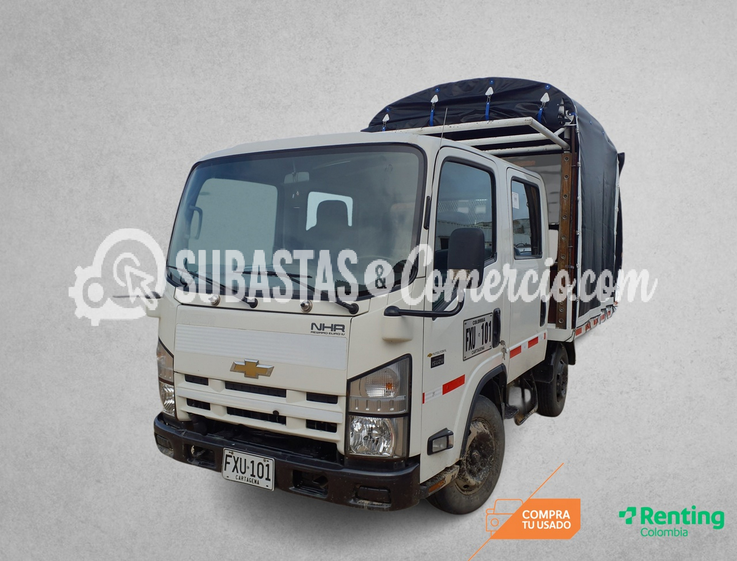 Camión liviano Chevrolet Nhr doble cabina reward euro iv