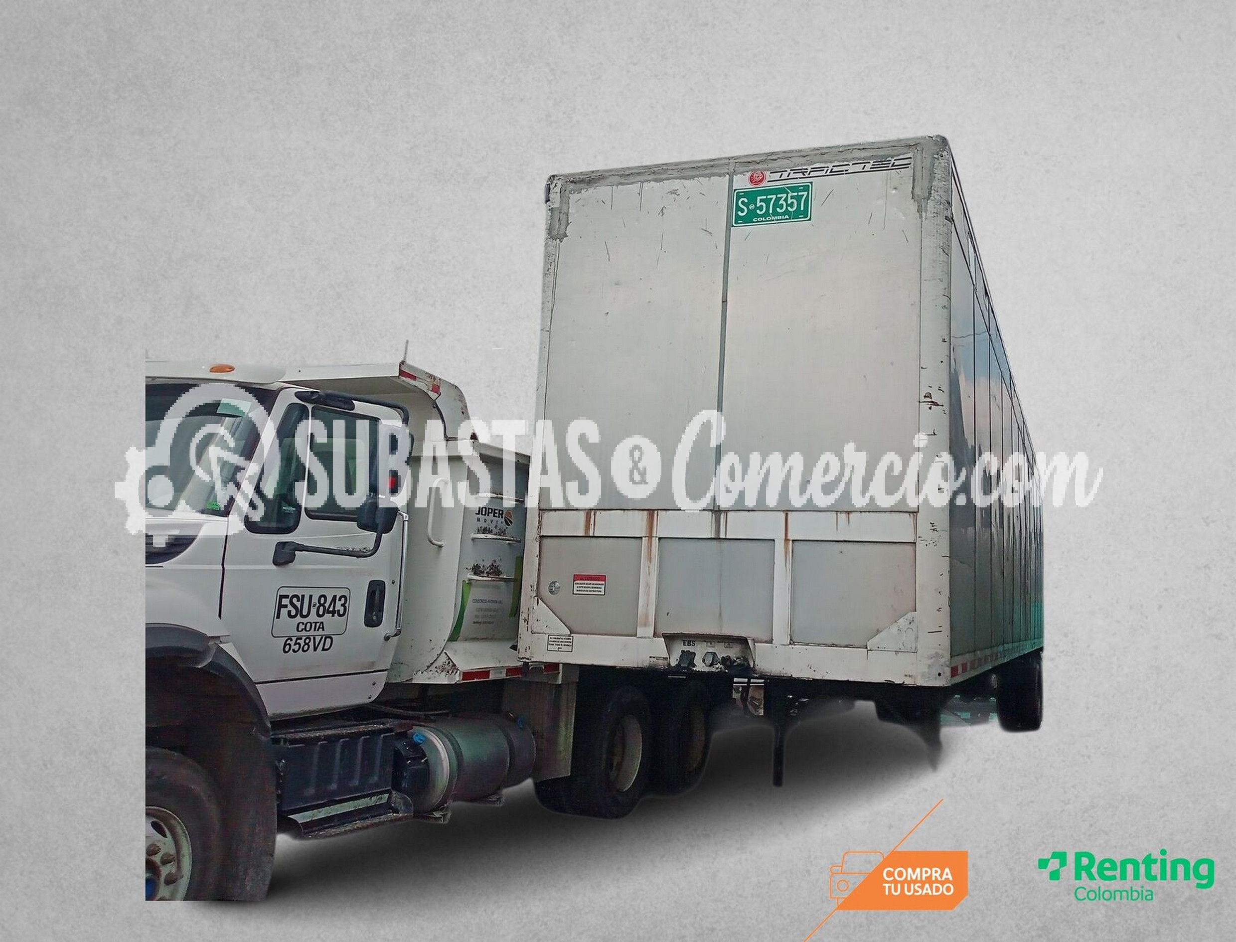Trailer Tractec Semirremolque van 2 ejes - furgón