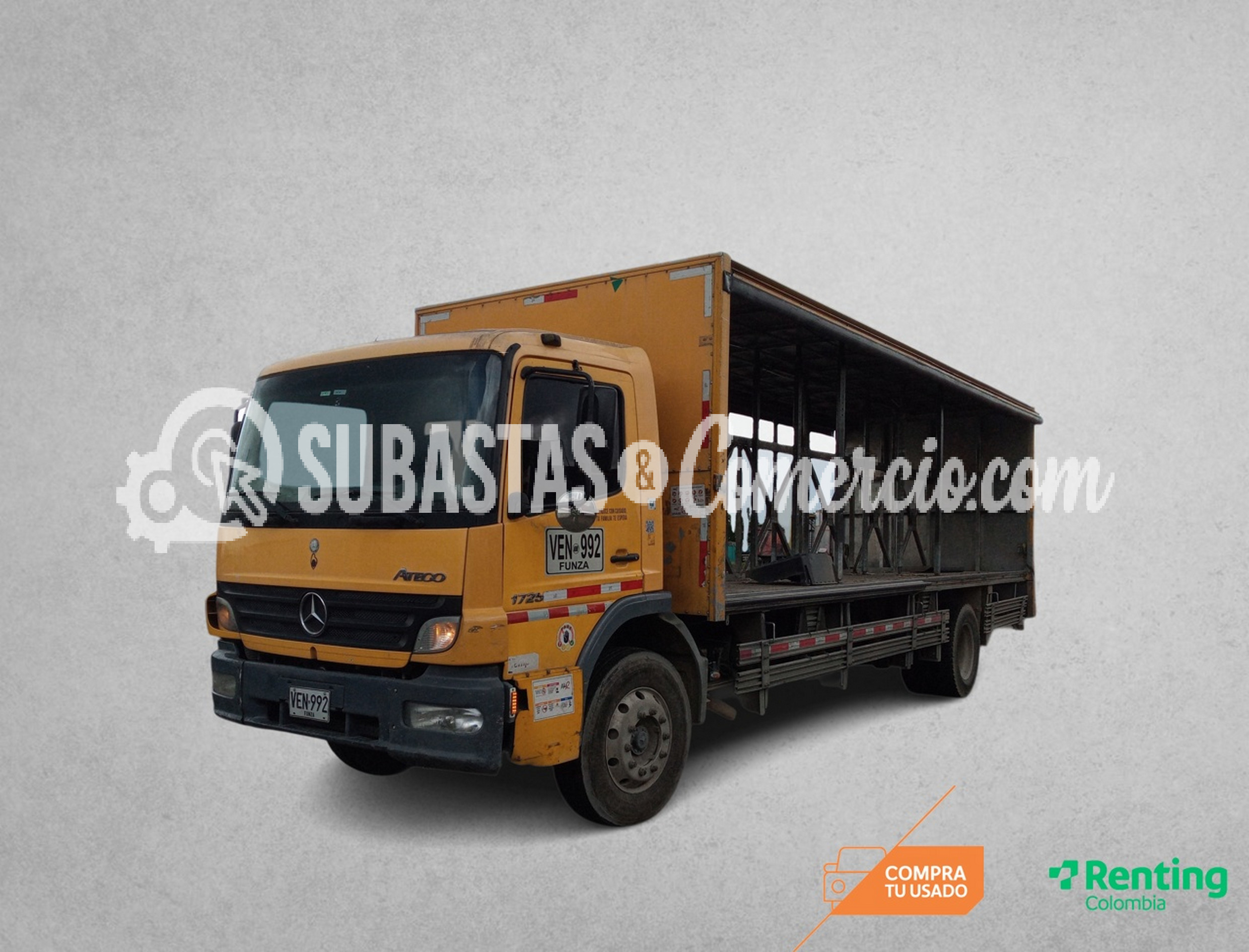 Camión Mediano Mercedes Benz Atego 1725 Mod.2008 Placa - VEN992