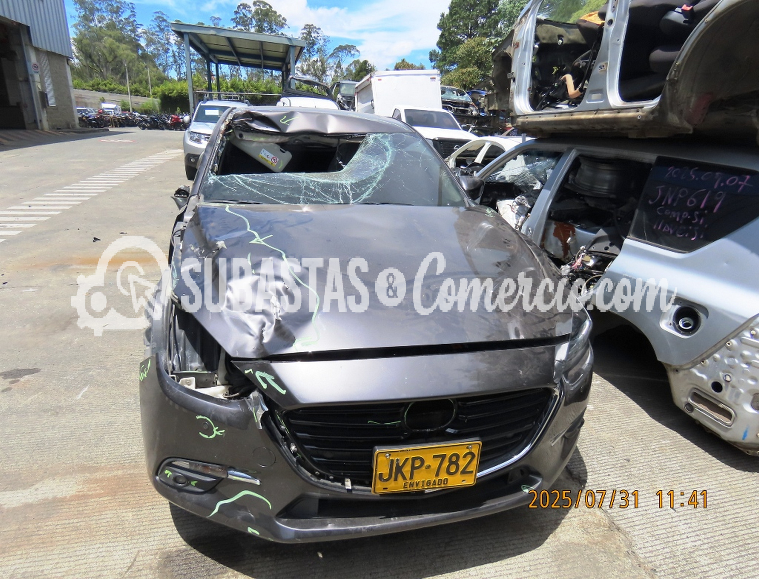 Mazda 3 Mod.2018 - Daños Placa - JKP782