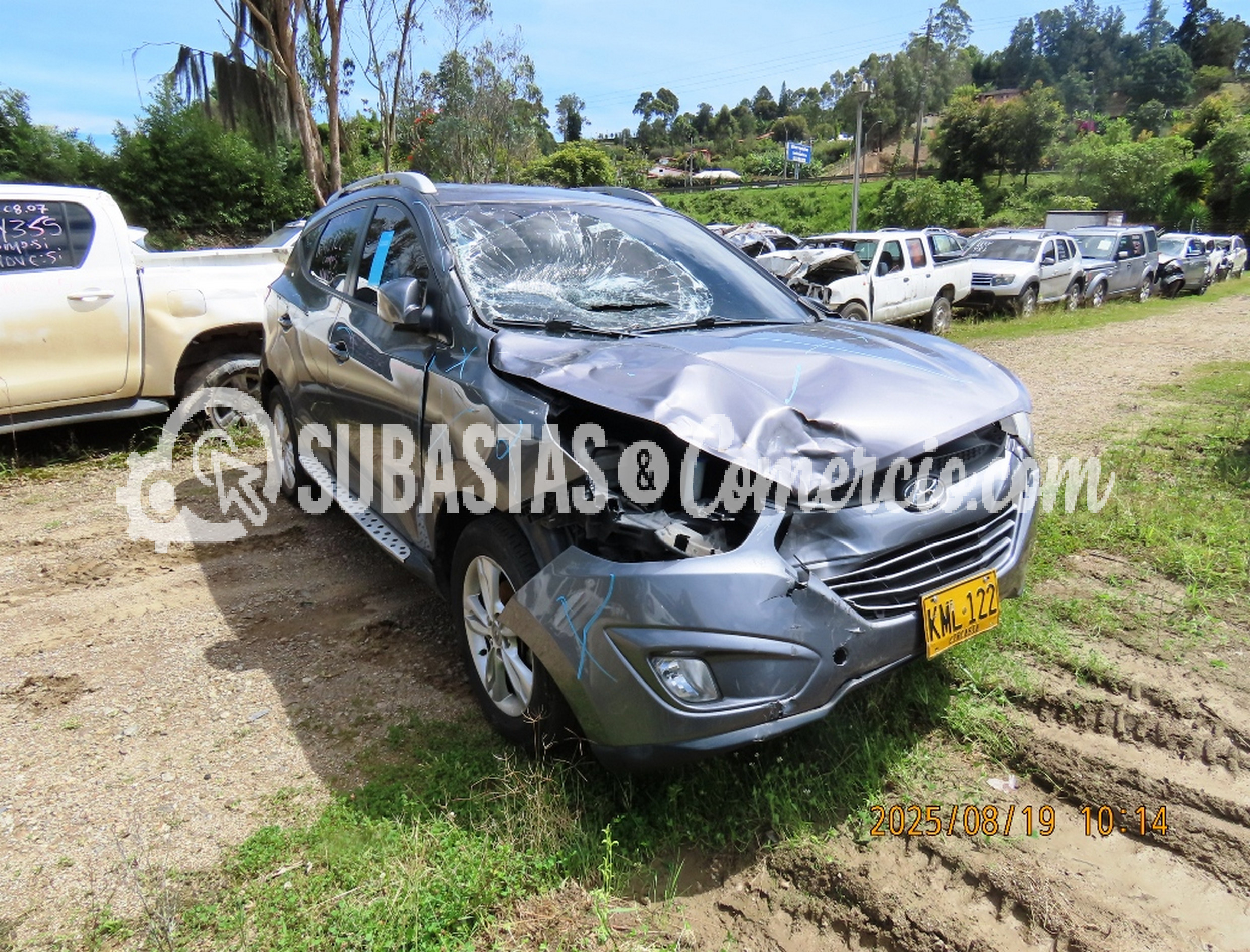 Campero Hyundai Tucson ix35 gl Mod.2012 - Daños Placa - KML122