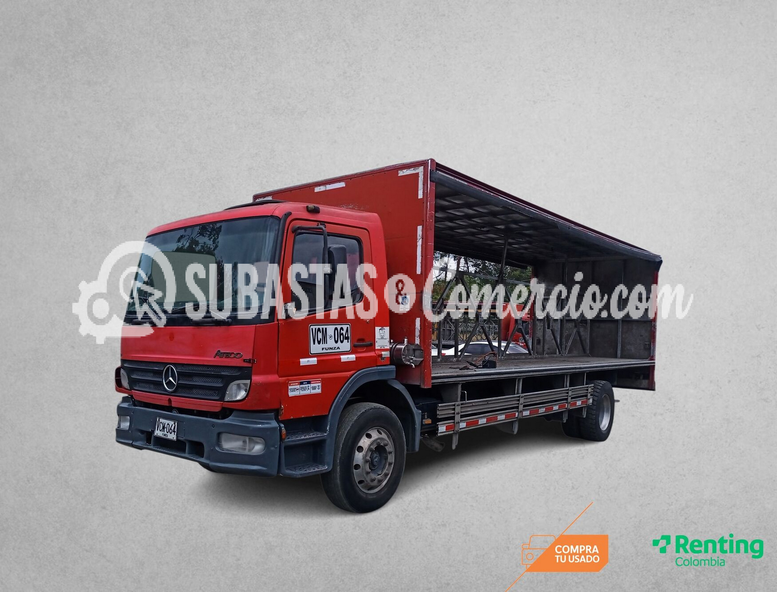 Camión mediano Mercedes Benz Atego 1725 Mod.2007 Placa - VCM064