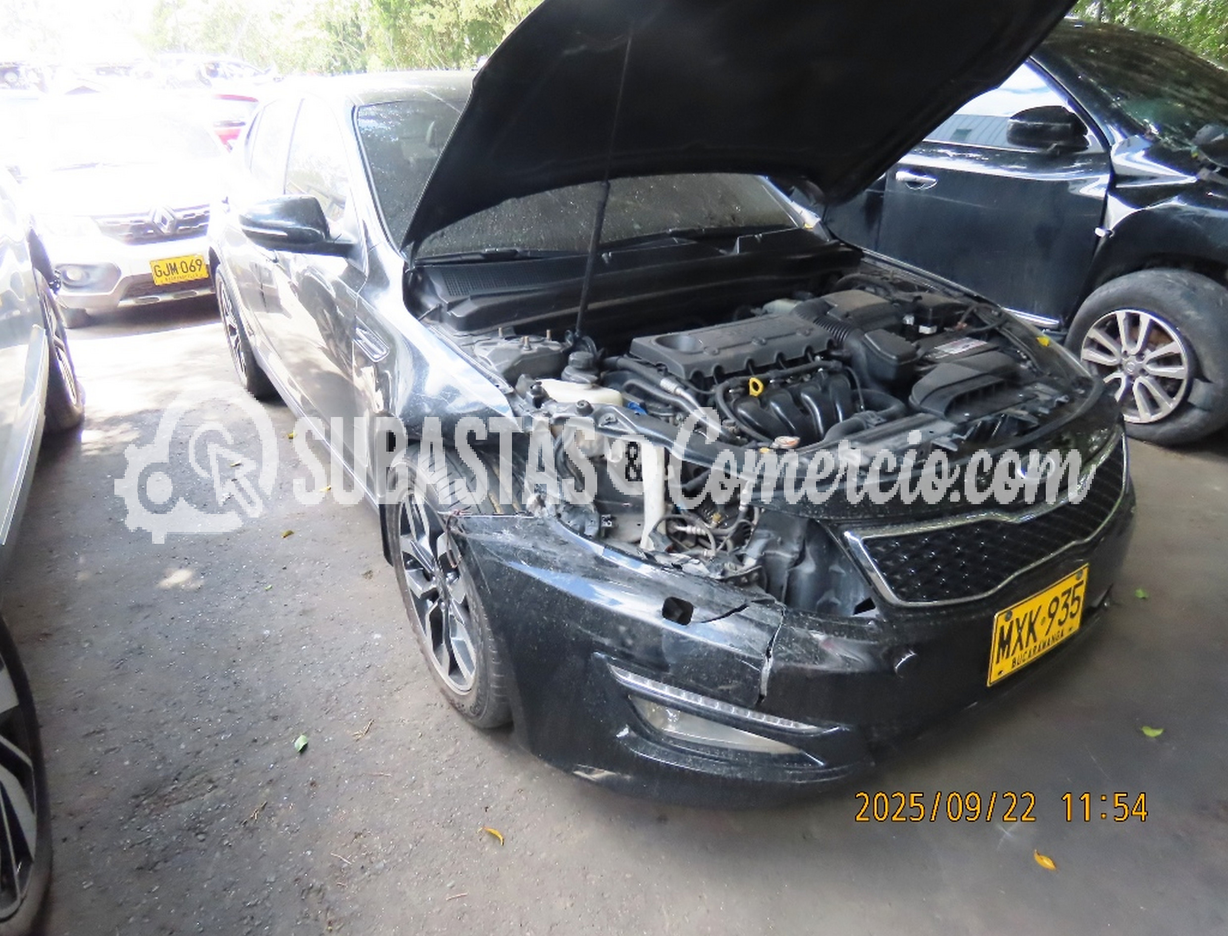 Automovil Kia Optima ex Mod.2012 -Daños Placa - MXK935