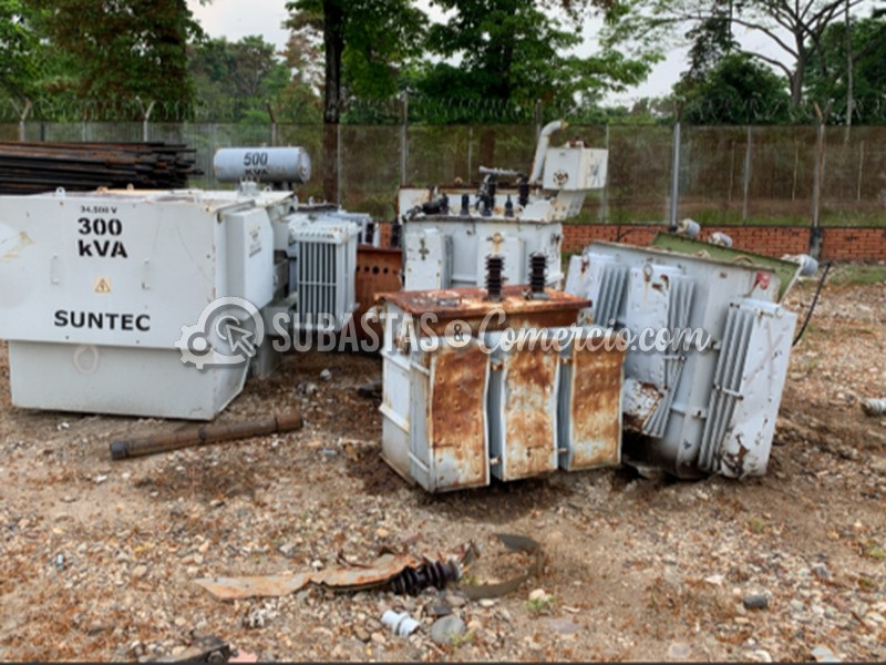 Chatarra de transformadores Aprox: 20.000 Kg