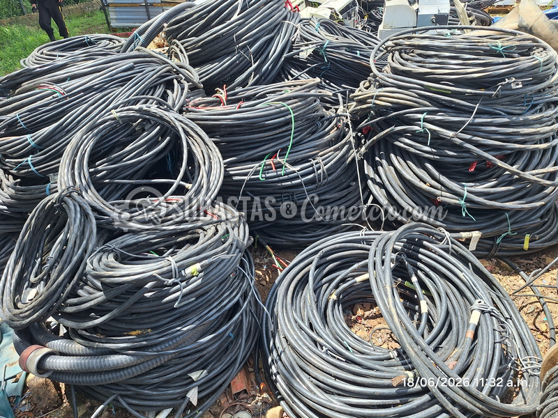 Chatarra de Cable Encauchetado, Instrumentación, Potencia, Fibra Óptic