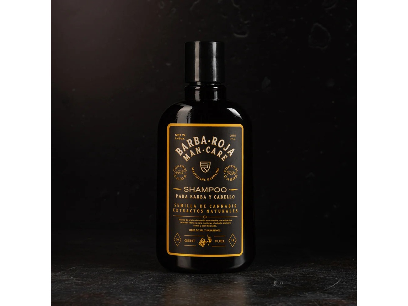 Shampoo Revitalizante de Barba Roja - Cuidado Masculino de Autor